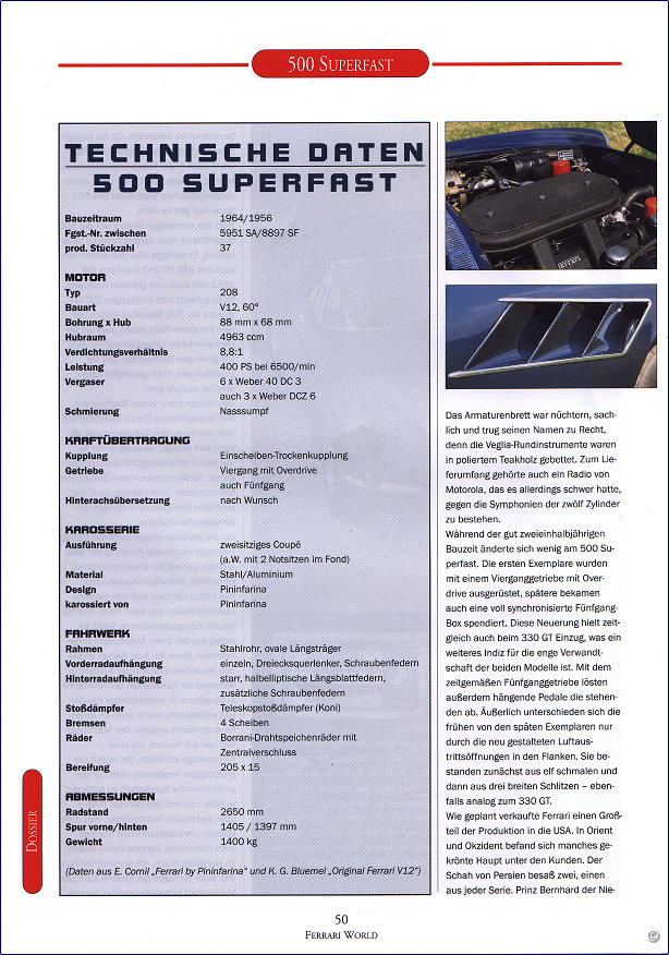 Test Ferrari 500 Superfast
